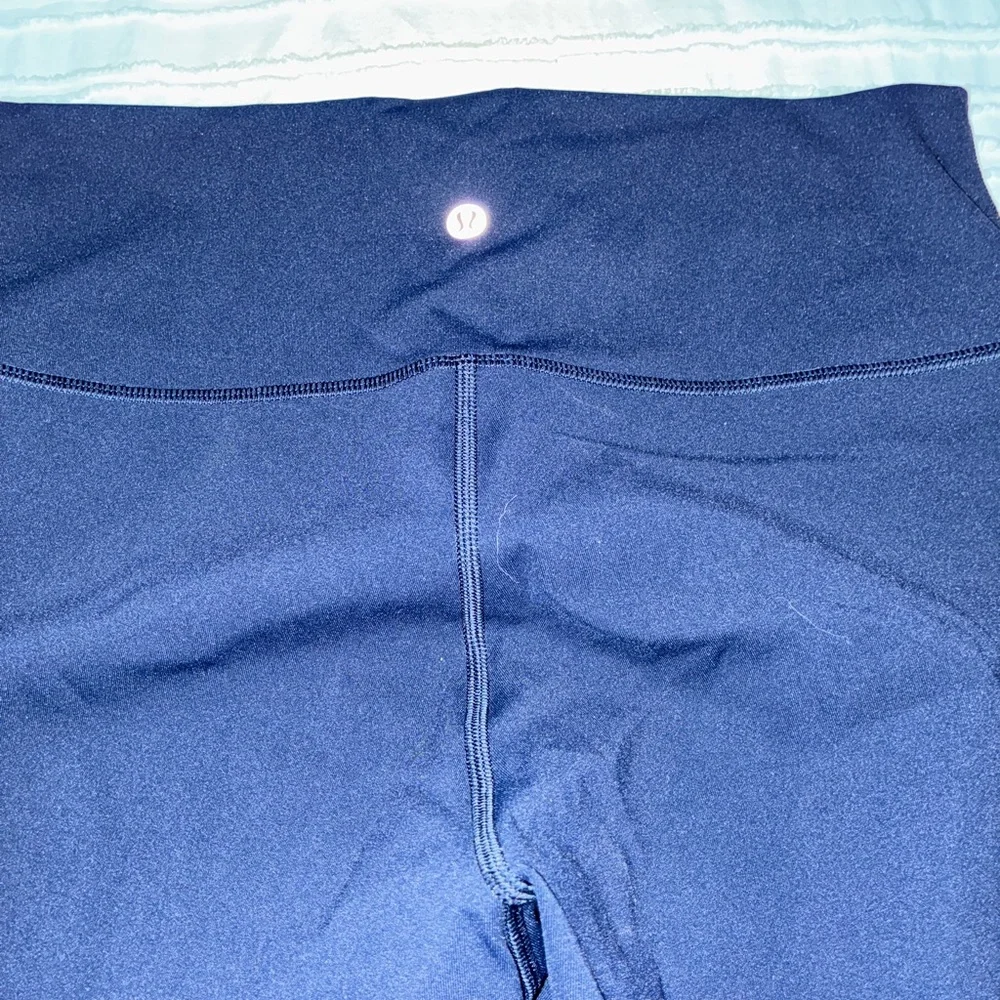 Lululemon Wunder Under High Rise Leggings Navy Sz 10 - Picture 5 of 6